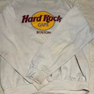 Hard-rock-cafe Women's White and Grey Sweatshirt